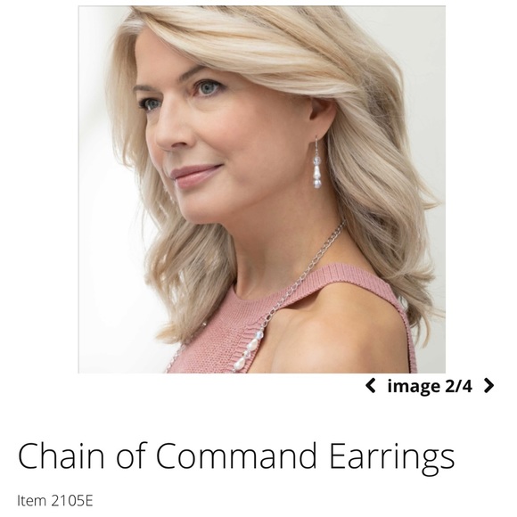 Touchstone Crystal Chain of Command earrings - Picture 4 of 4